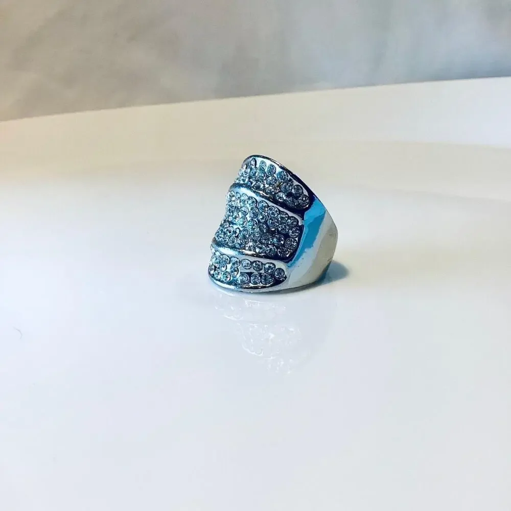 Massive Crystal Statement Ring